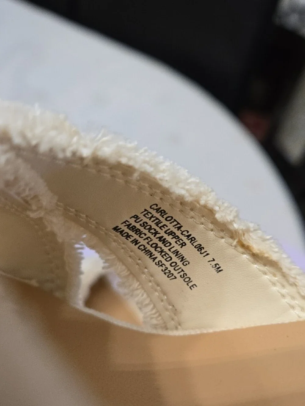 Madden Girl Cream Carlotta Espadrille Platform Wedge Sandals 7.5